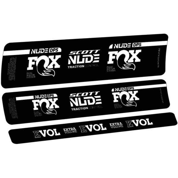 Fox Nude DPS Scott Pegatinas en vinilo adhesivo Amortiguador (6)