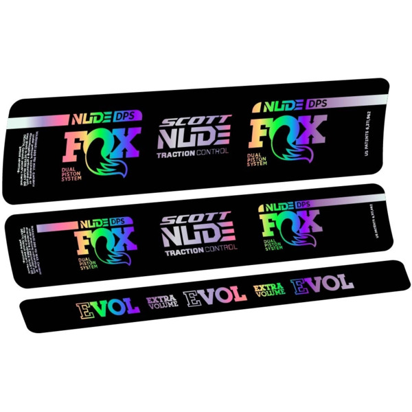 Fox Nude DPS Scott Pegatinas en vinilo adhesivo Amortiguador (8)
