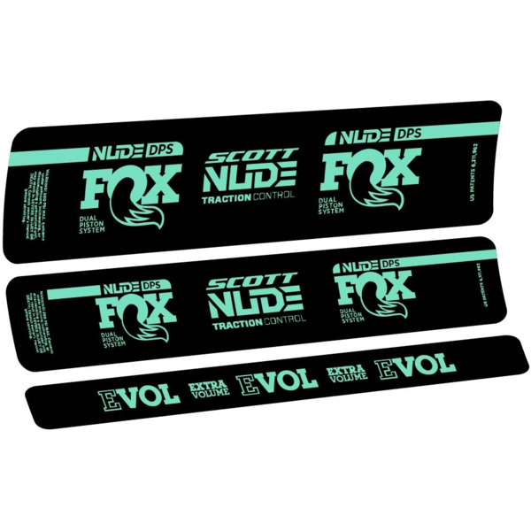 Fox Nude DPS Scott Pegatinas en vinilo adhesivo Amortiguador (9)