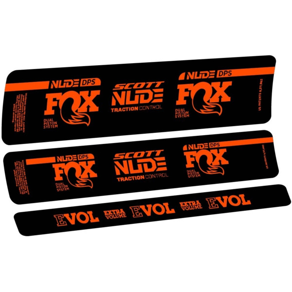 Fox Nude DPS Scott Pegatinas en vinilo adhesivo Amortiguador (10)
