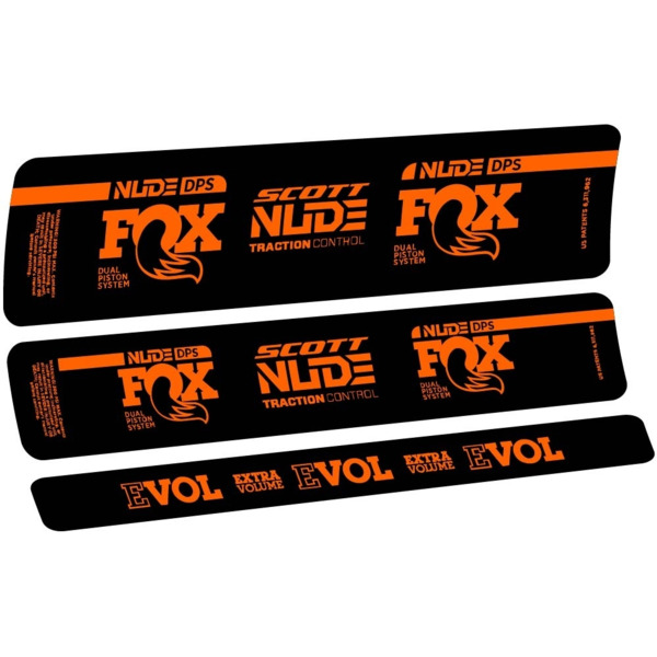 Fox Nude DPS Scott Pegatinas en vinilo adhesivo Amortiguador (11)
