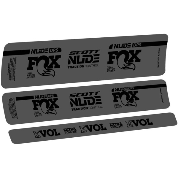 Fox Nude DPS Scott Pegatinas en vinilo adhesivo Amortiguador (12)