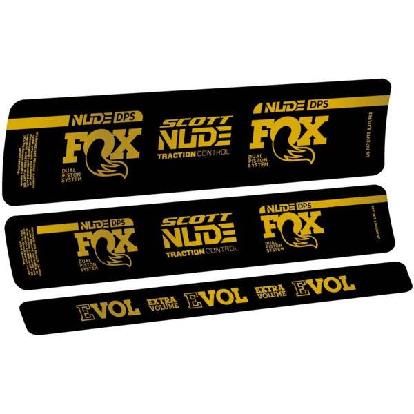 Fox Nude DPS Scott Pegatinas en vinilo adhesivo Amortiguador (13)