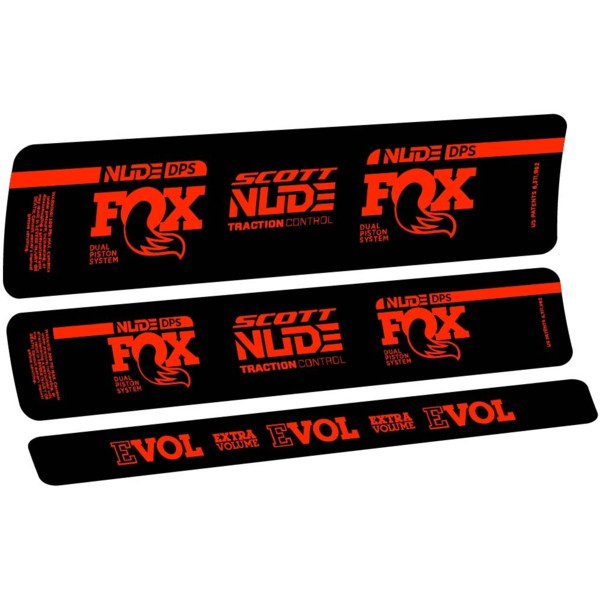 Fox Nude DPS Scott Pegatinas en vinilo adhesivo Amortiguador (18)