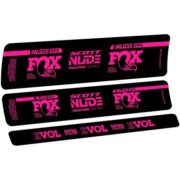 Fox Nude DPS Scott Pegatinas en vinilo adhesivo Amortiguador (20)