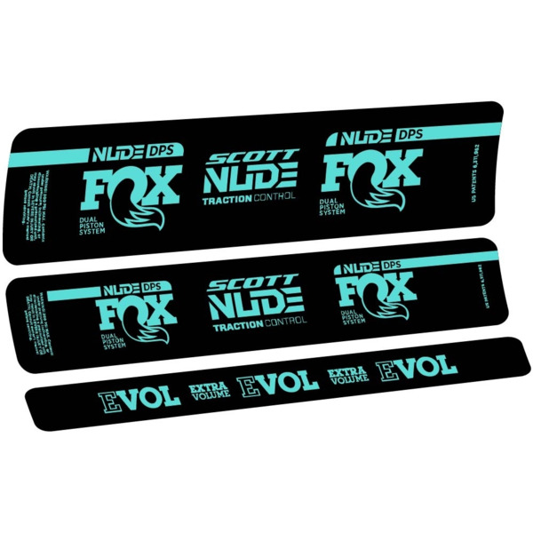 Fox Nude DPS Scott Pegatinas en vinilo adhesivo Amortiguador (22)