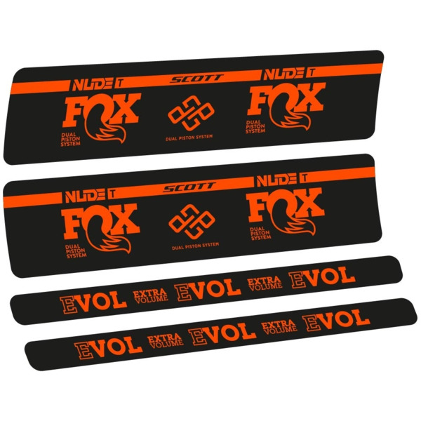 Fox Nude T Evol Pegatinas en vinilo adhesivo Amortiguador (10)