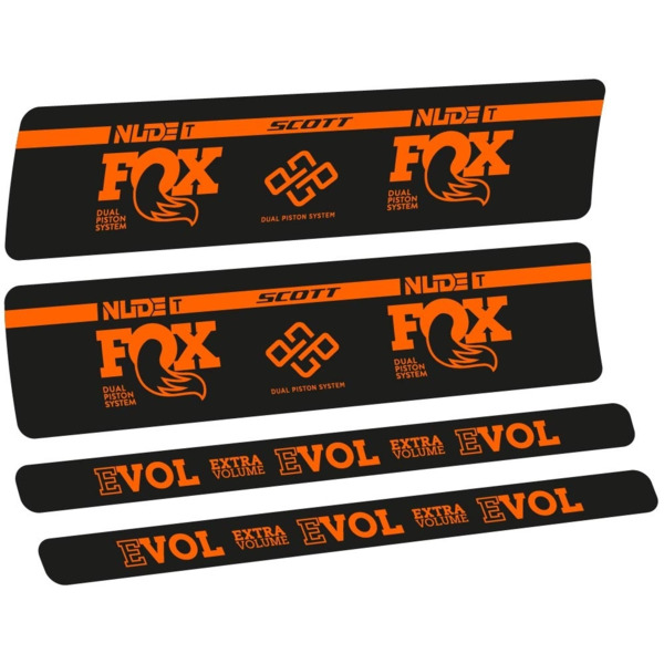 Fox Nude T Evol Pegatinas en vinilo adhesivo Amortiguador (11)