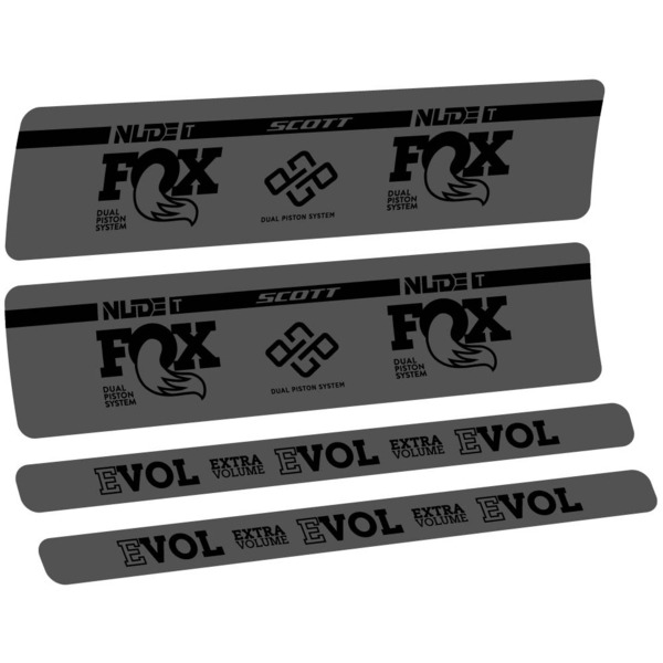 Fox Nude T Evol Pegatinas en vinilo adhesivo Amortiguador (12)