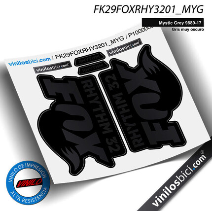 Fox Rhythm decals, pegatinas fox Rhythm, vinilos fox Rhythm, adhesivos fox Rhythm