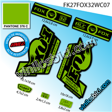 Fox RLC 32 World Cup 27,5" vinilos