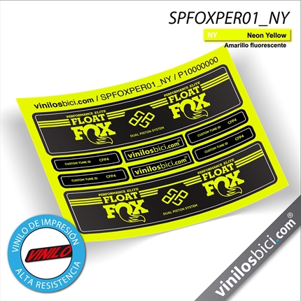 Fox Performance Float pegatinas vinilo adhesivo amortiguador stickers shox decals calcas