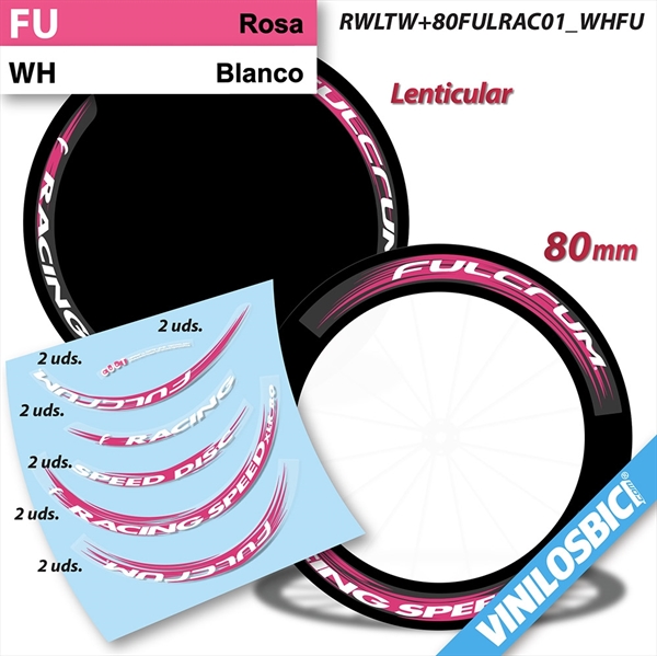 Fulcrum Racing Speed disc lenticular+ Racing speed XLR 80 pegatinas en vinilo adhesivo