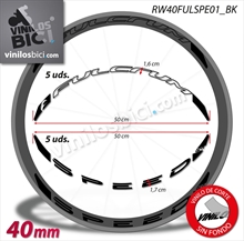 Fulcrum Speed 40 Carbon pegatinas vinilo adhesivo