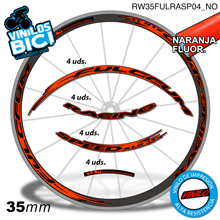 Fulcrum Racing Speed XLR vinilos adhesivos llanta 35mm