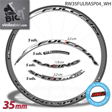 Fulcrum Racing Speed XLR vinilos adhesivos llanta 35mm