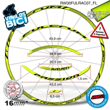 Fulcrum Racing Raven Passion vinilos para una sola llanta