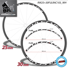 Fulcrum pegatinas vinilo adhesivo llanta perfil 25+30