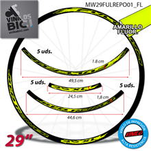 Fulcrum Red Power 29 XL Vinilos adhesivos