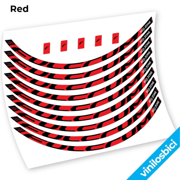 Fulcrum Red Zone 7 Pegatinas en vinilo adhesivo llanta (21)
