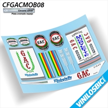GAC Mobylette pegatinas vinilo adhesivo bici clásica