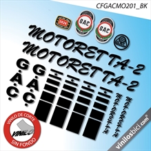 Gac Motoretta 2 Pegatinas vinilo adhesivo