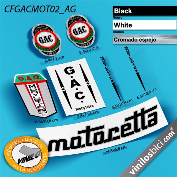 Gac Motoretta 1 vinilos adhesivos Adhesivos