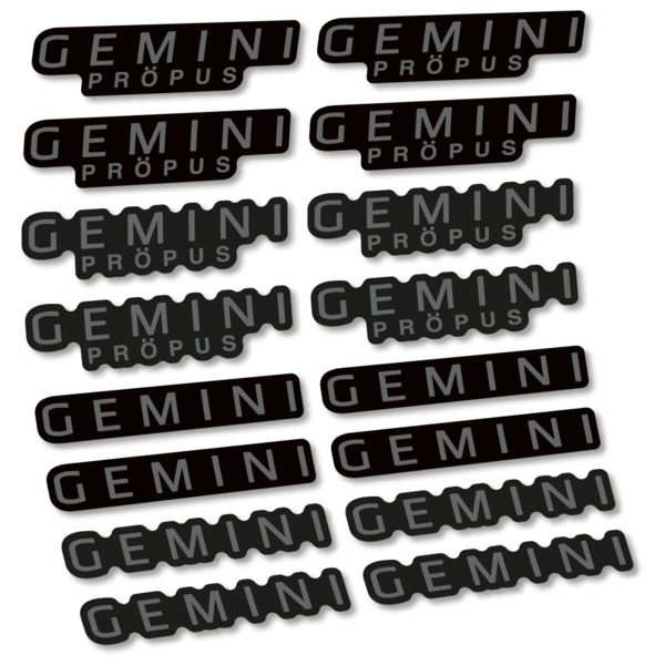 Gemini Propus Pegatinas en vinilo adhesivo Manillar (7)
