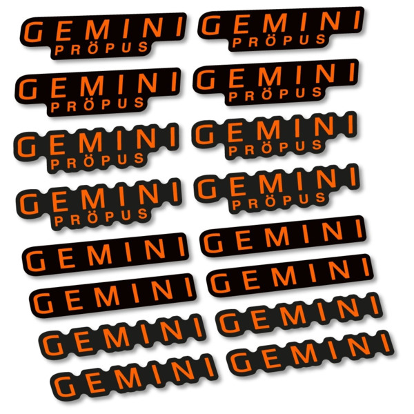 Gemini Propus Pegatinas en vinilo adhesivo Manillar (11)
