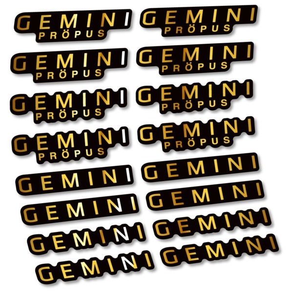 Gemini Propus Pegatinas en vinilo adhesivo Manillar (14)