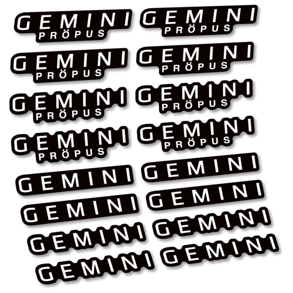Gemini Propus Pegatinas en vinilo adhesivo Manillar (15)