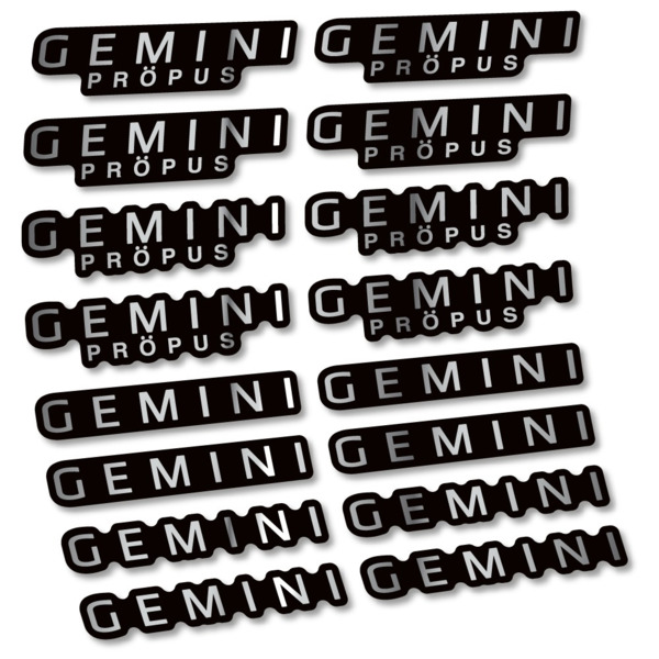 Gemini Propus Pegatinas en vinilo adhesivo Manillar (16)