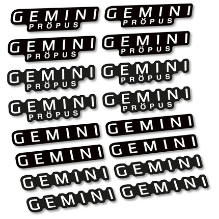 Pegatinas para Manillar Gemini Propus en vinilo adhesivo vinilo adhesivo stickers decals graphics calcas vinilos vinyl