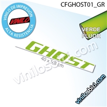 Ghost Logo Adhesivos Color oro