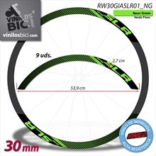 Giant SLR Pegatinas vinilo adhesivos llanta 30mm