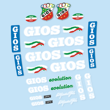 Gios Evolution Pegatinas en vinilo adhesivo Bici Clásica