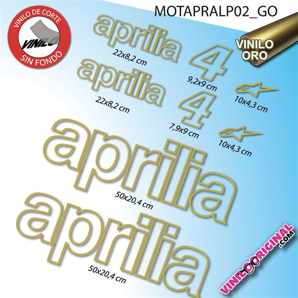 Aprilia, Alpinestars, vinilos adhesivos