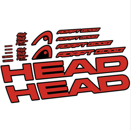 Pegatinas para Cuadro Head Adapt Edge III 2023 en vinilo adhesivo stickers graphics calcas adesivi autocollants