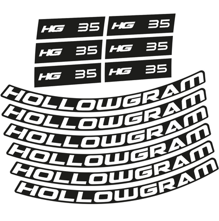 Pegatinas para Llantas Carretera Hollowgram 35 perfil 35 en vinilo adhesivo stickers graphics calcas adesivi autocollants