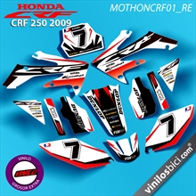 Honda CRF 250 2009, pegatinas vinilo adhesivo