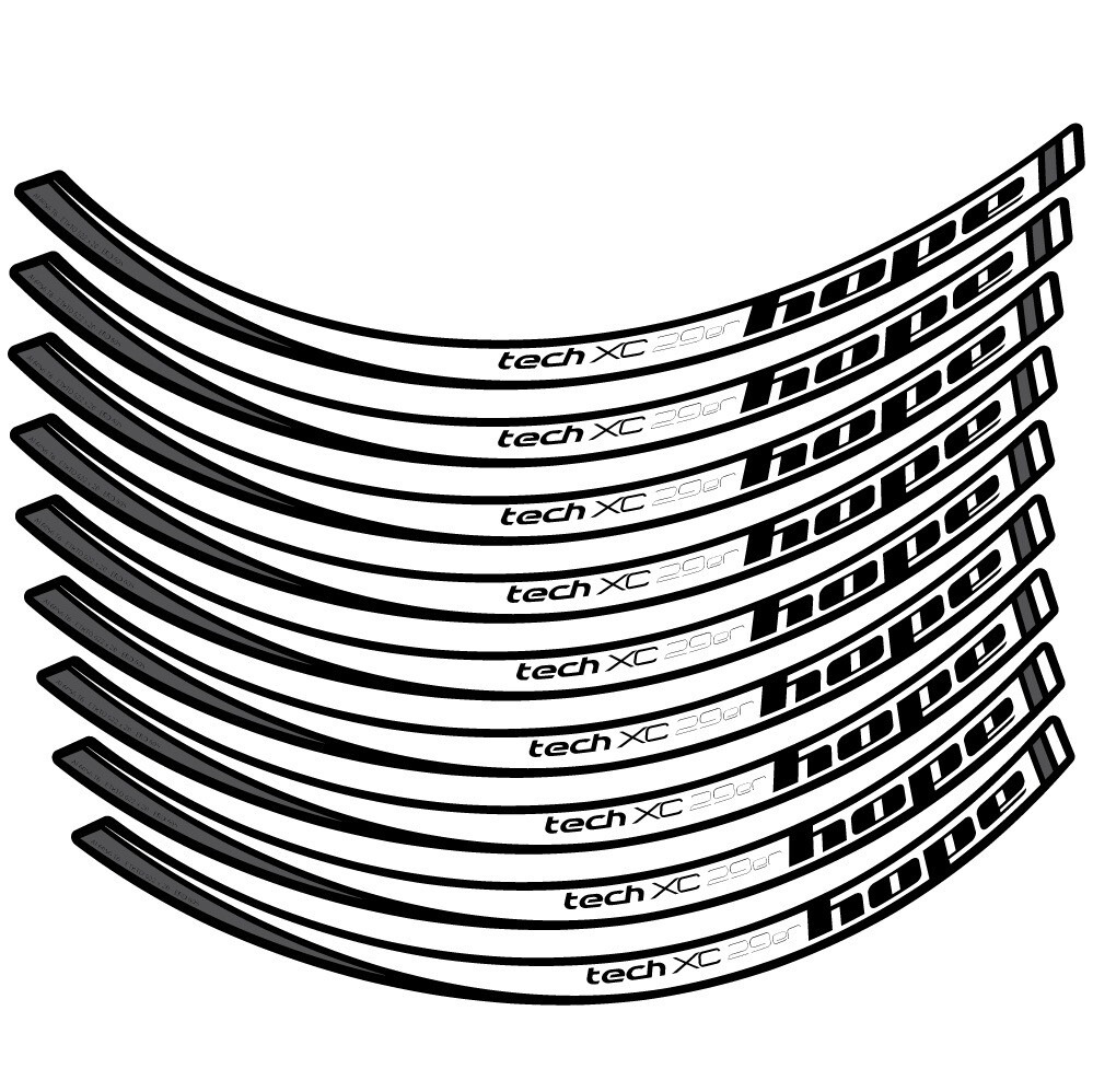 Hope Tech XC Pegatinas en vinilo adhesivo Llanta MTB (6)