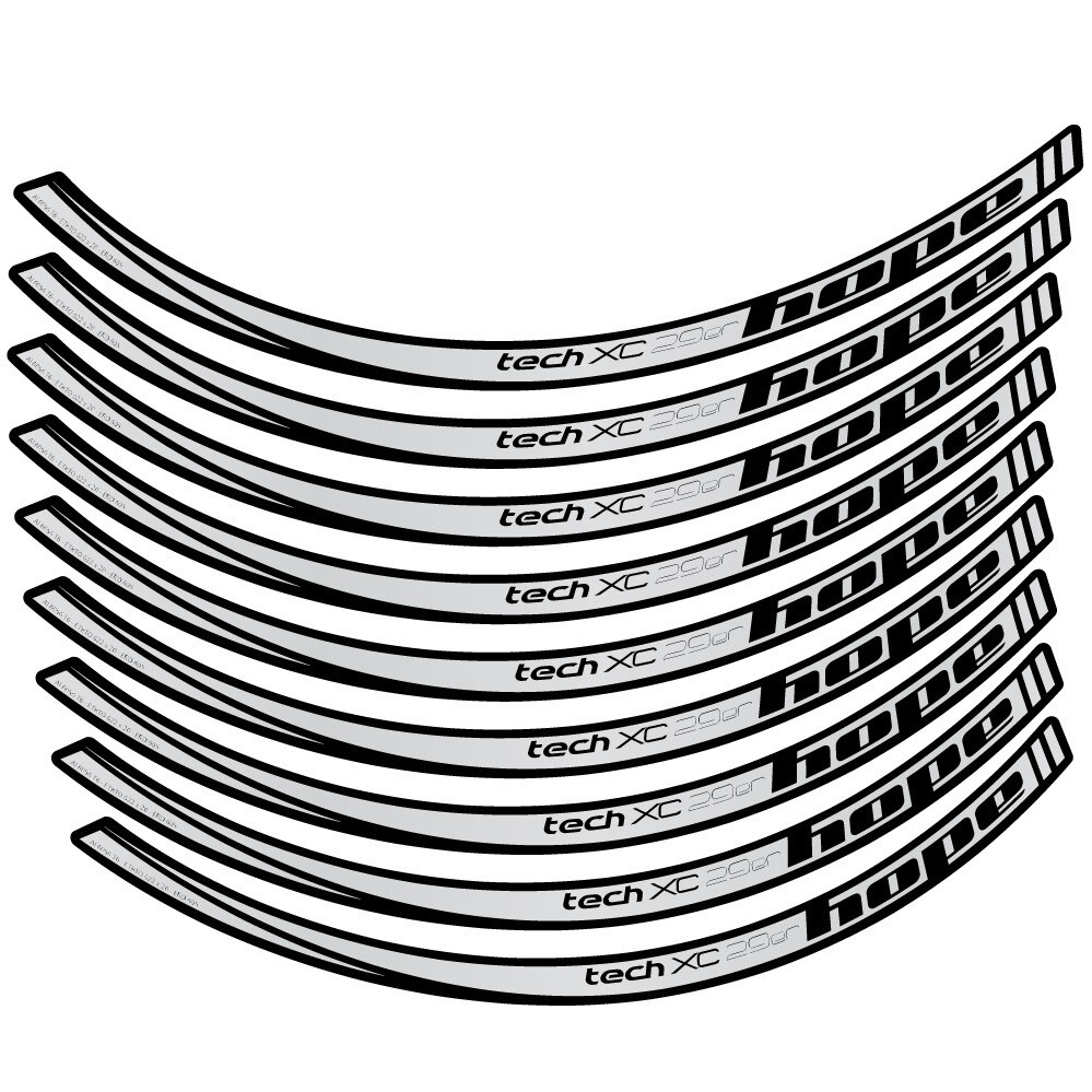 Hope Tech XC Pegatinas en vinilo adhesivo Llanta MTB (15)