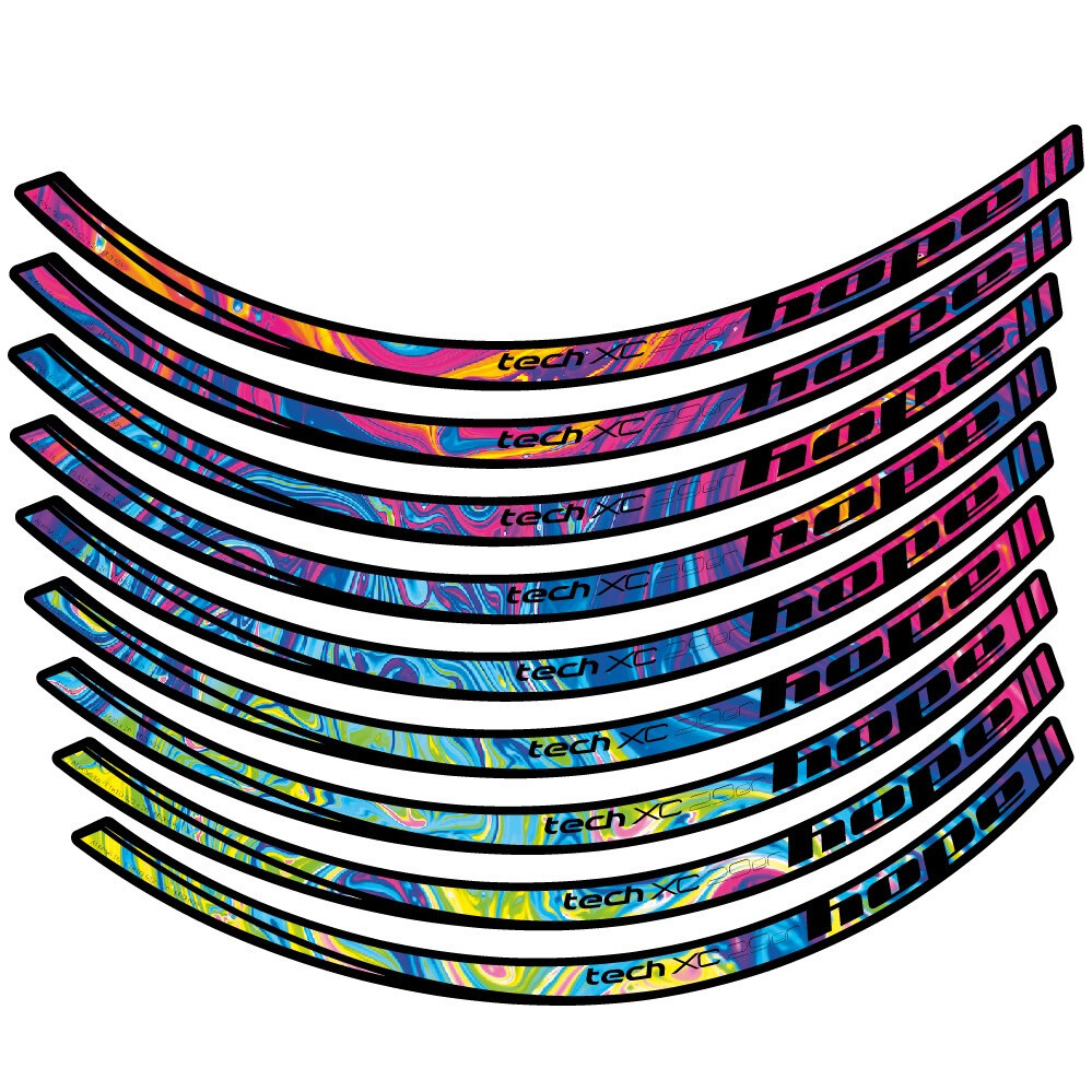 Hope Tech XC Pegatinas en vinilo adhesivo Llanta MTB (17)