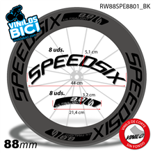 Speedsix Ultralight 88 vinilos adhesivos llanta 88mm