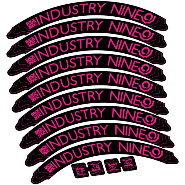 Industry Nine Back Country 360 Carbon Pegatinas en vinilo adhesivo Llanta (1)