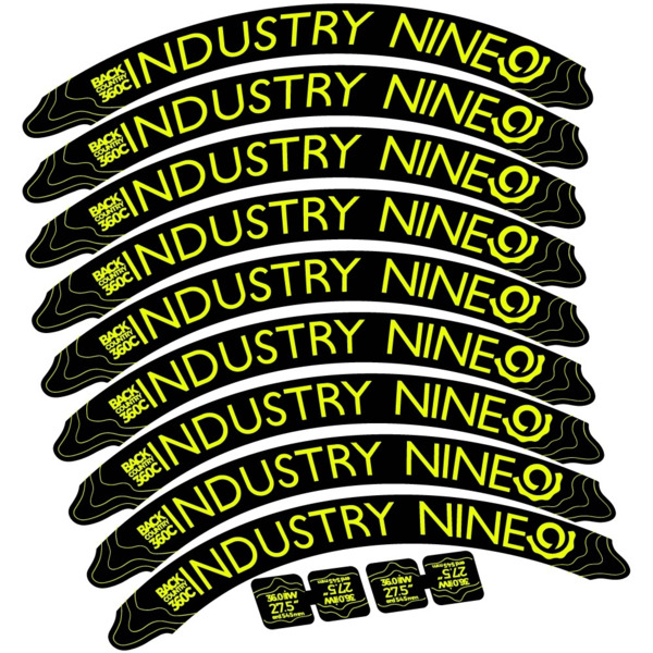 Industry Nine Back Country 360 Carbon Pegatinas en vinilo adhesivo Llanta (2)