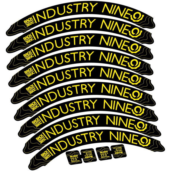 Industry Nine Back Country 360 Carbon Pegatinas en vinilo adhesivo Llanta (3)