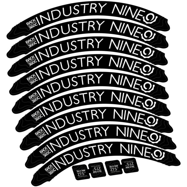 Industry Nine Back Country 360 Carbon Pegatinas en vinilo adhesivo Llanta (6)
