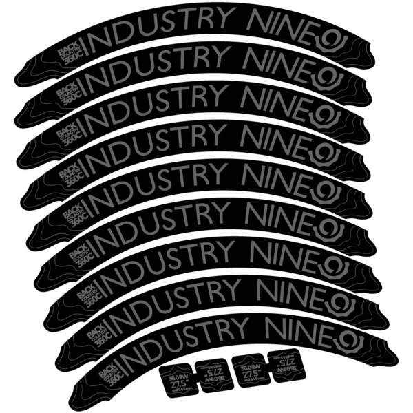 Industry Nine Back Country 360 Carbon Pegatinas en vinilo adhesivo Llanta (7)