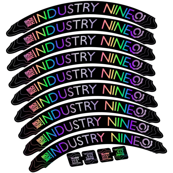 Industry Nine Back Country 360 Carbon Pegatinas en vinilo adhesivo Llanta (8)